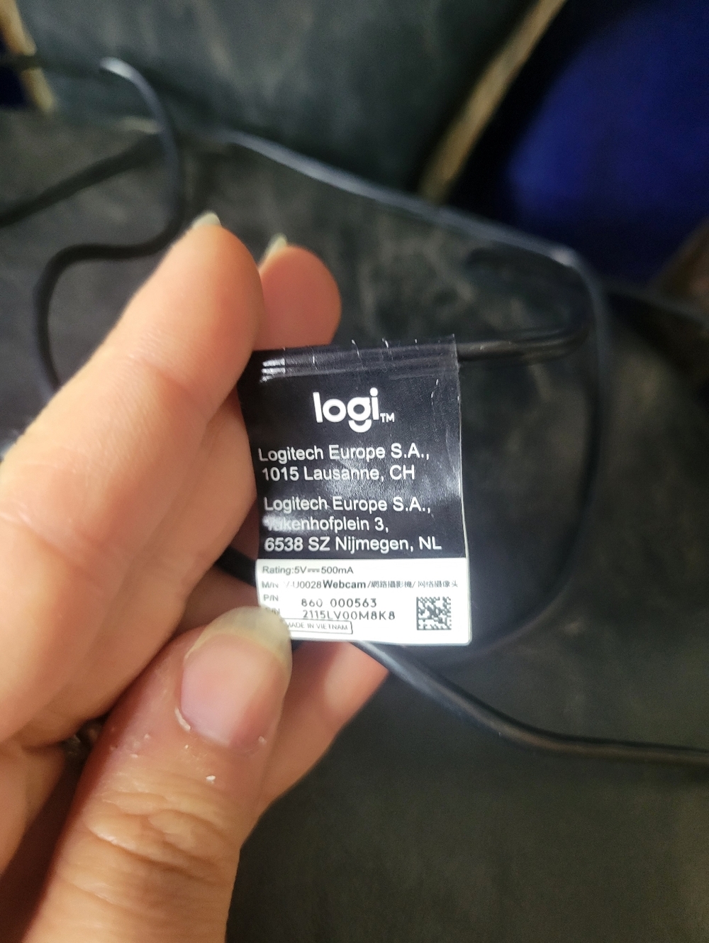 Logitech Webcam in Black USB For Desktop Computer Windows - Picture 6 of 6